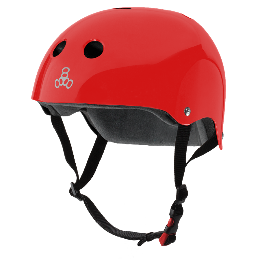 Triple 8 Certified Sweatsaver Helmet - Red Gloss