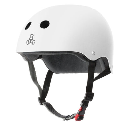 Triple 8 Certified Sweatsaver Helmet -  White Matte