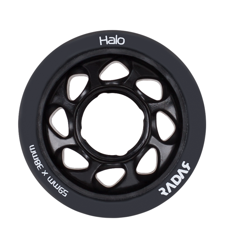 Radar Halo Wheels Black 101A - 4PK